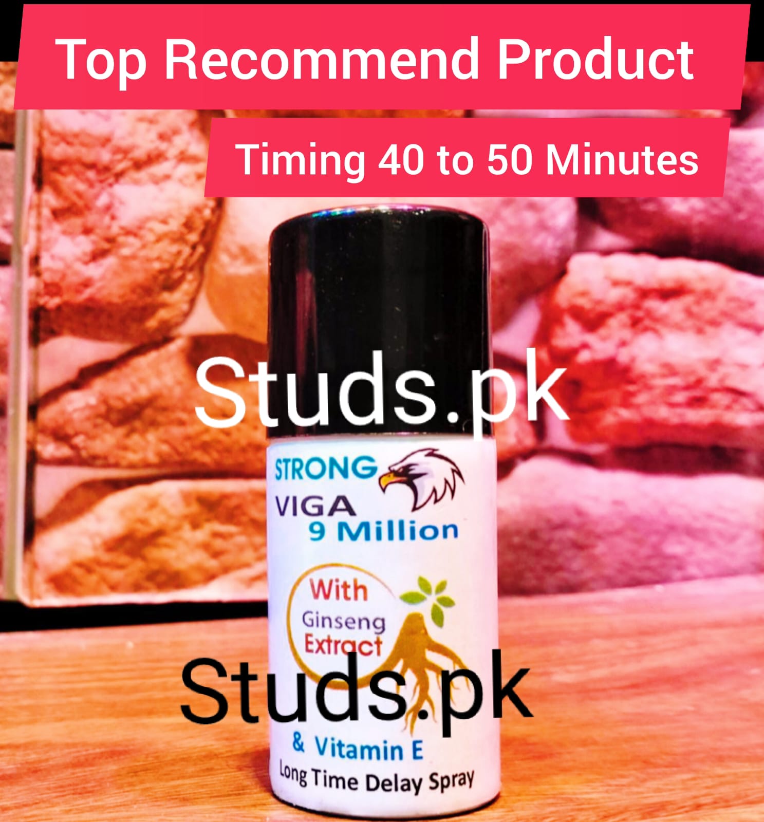 NEW SUPER VIGA STRONG 9 MILLION WITH GINSENG POWER MEN TIMING DELAY SPRAY | IMPORTED | FOR ERRECTION & TIMING